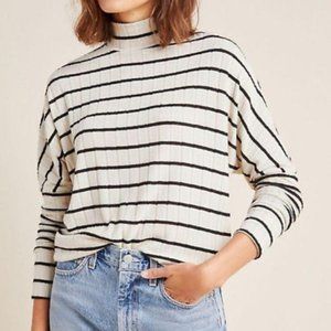 BOGO Anthropologie eri + ali women's striped lightweight turtleneck